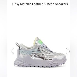 Off-White ODSY 1000 Special Sneaker are crafted of metallic in size 37